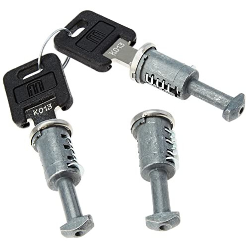 Lock set for Tiger roof rails, silver