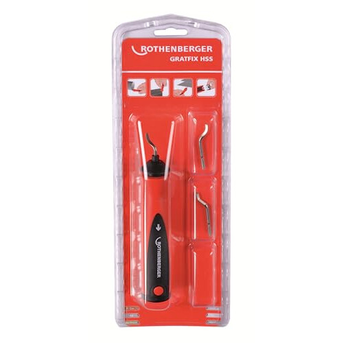 Kit sbavatore - ROTHENBERGER - 21651 - Acciaio - Multimateriale - Rosso 1