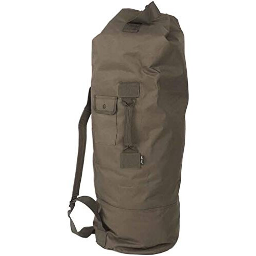 US duffle bag with double strap, polyester, olive (Green) - 13853101