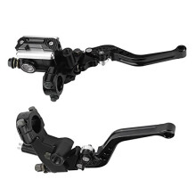 1 Pair 7/8"(22mm) Universal Motorcycle Brake Clutch Master Cylinder Reservoir Levers