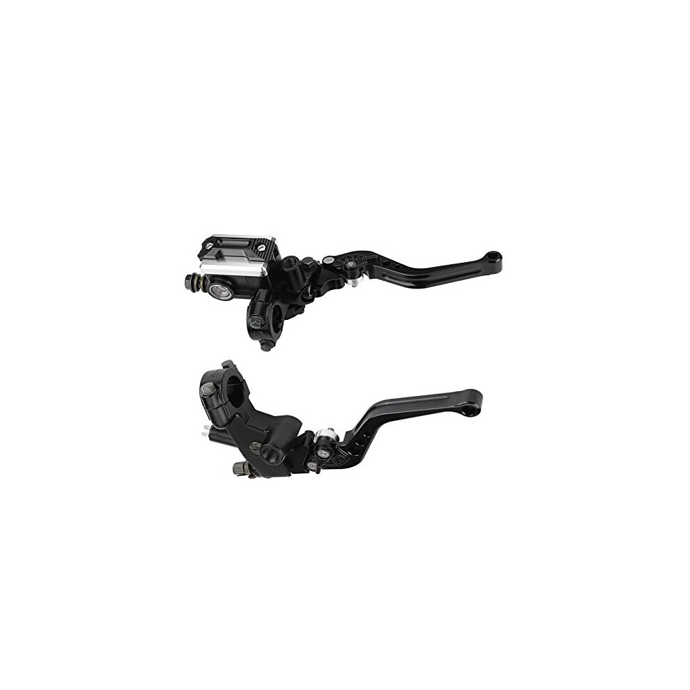 1 Pair 7/8"(22Mm) Universal Motorcycle Brake Clutch Master Cylinder Reservoir Levers 663862596113