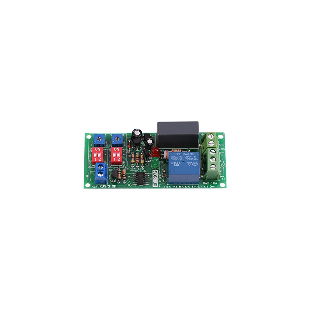 Ac100v~250V Infinite Cycle Delay Timer Timing Switch Relay Turn On Off Module 0.5S ~ 1000Min Adjustable 736691438784