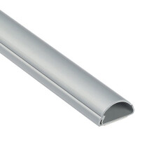 Mini Cable Trunking, Half Round Cable Cover, Paintable, Self-Adhesive Wire Cover, Hide TV Wires, Cable Management - 30mm (W) x 15mm (H) x 1-meter