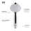 Mira-Showers Zest Universal 90mm Single Spray Shower Head - Chrome 6