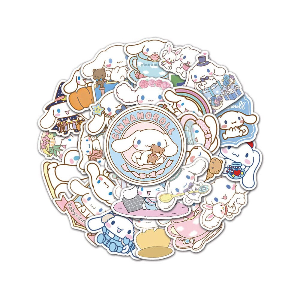Cinnamoroll babyCinnamoroll Stickers for Laptop (50 PCS),Gift for Children Teens Adults Girl Boys,Waterproof Stickers for Water Bottle,Cute Dog Vinyl