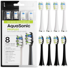 AquaSonic Duo PRO 8-Pack Náhradní hlavice - Vylepšené Proflex hlavice pro odstranění plaku