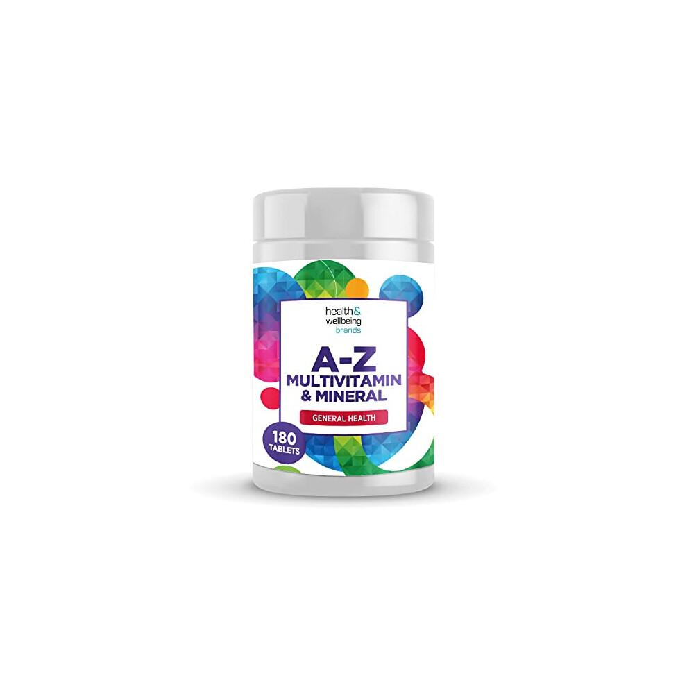Club Vits A-Z Multivitamin And Minerals 180 Tablets, Vitamins For Men's And Women's, 23 High Strength Vitamins And Minerals Including Iron, Zinc Vitamin C And