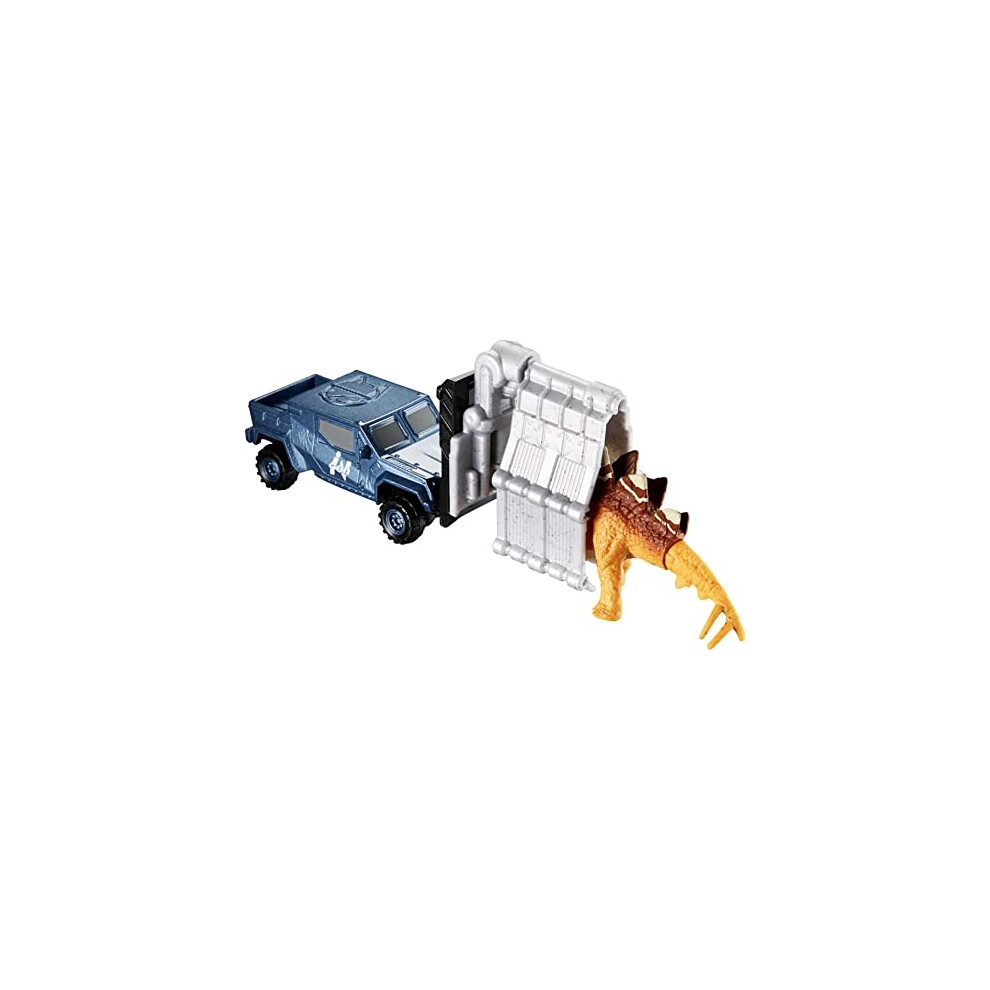 Photos - Doll Matchbox Jurassic World Dino Transporters, 1 Vehicle & 1-2 Mini Dinosaurs, Ages 3 Years Old & Up