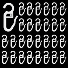 120 Pcs Curtain Hooks Curtain Rail Track Glider HooksHead Folding Glider Rolling Curtain Clips for Drape Sliding Curtain Hanging Rings Door Curtain