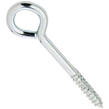 VINE EYE SCREW IN 100MM BZP ZINC PLATED WEATHERPROOF STEEL ( pack of 50 )