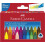 Faber-Castell Wax Crayons Pack of 12 or 24 in Case 1