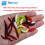 senvenelec artificial worm, Biomimetic Soft Silicone Earthworm Lures Worm Fishing Lures Simulation Red Worms plastic Green Environment Strong 3