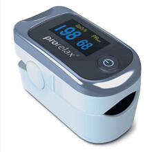 Pulse Oximeter Measurement of heart rate (pulse), oxygen saturation (SpO2) and blood flow index (Pi) two-color LED display for healthy performance -