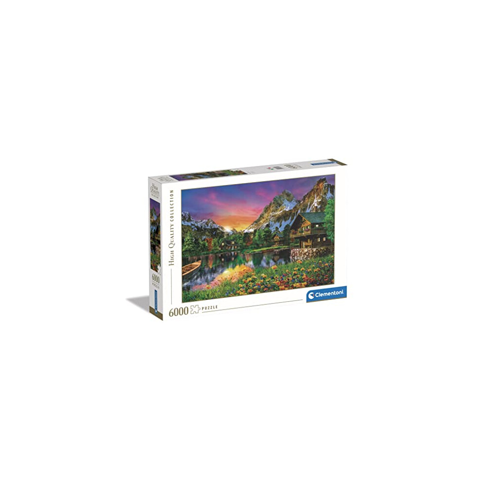 New Clementoni 36531 Collection Alpine Lake 6000 Pieces, Jigsaw Puzzle For Adults-Made In Italy, Multi-Coloured