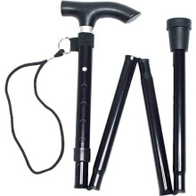 Folding Cane Walking Stick, Flexible and Durable Walking Aid, Collapsible Walking Stick and Mobility Aid, Adjustable from 33-37 inches, Healthcare