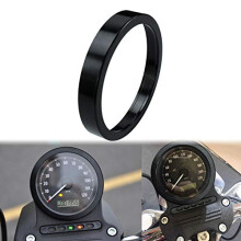 HDBUBALUS Sort Speedometer Trim Ring Passer til Harley Sporster 883 1200 Dyna Street Bob Low Rider modeller