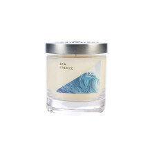 Medium Wax Fill Candle Sea Breeze. Burn Time Approx 50 Hours Jar,Silver