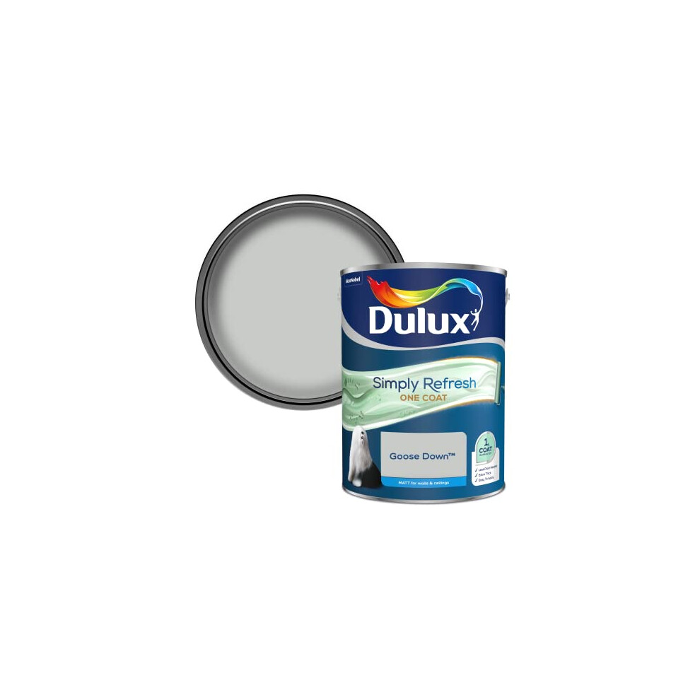 Simply Refresh One Coat Matt Emulsion Paint - Goose Down - 5L