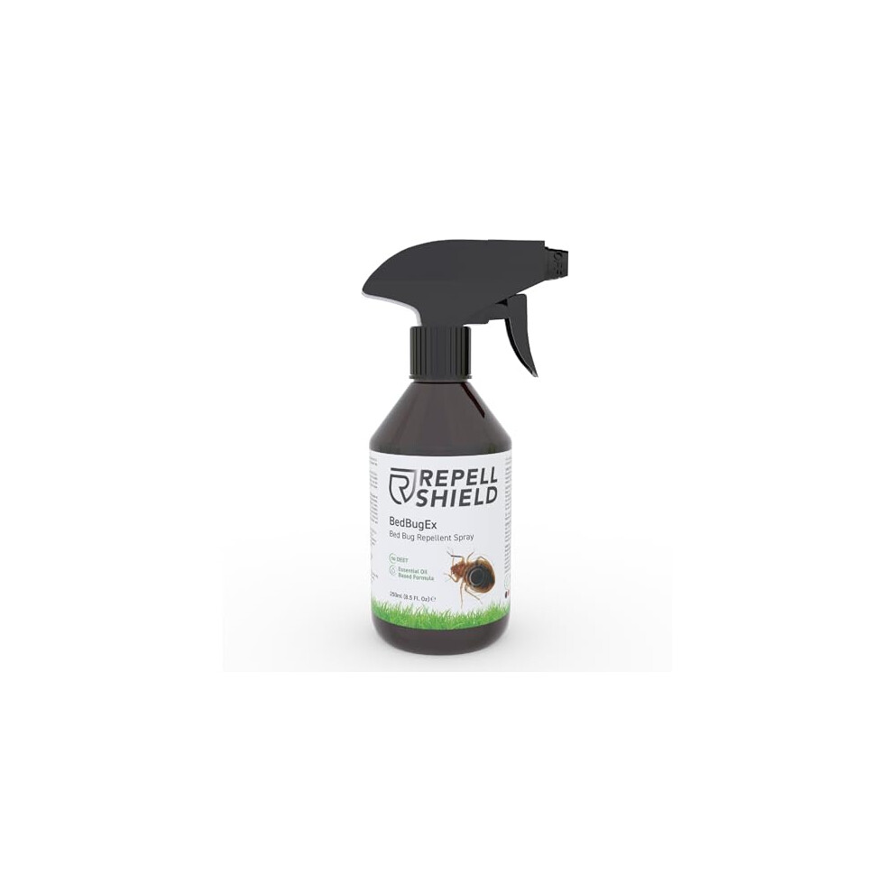 Repell Shield Bed Bug Spray - 250ml - Natural Oil Bug Repellent and Bed Bug Spray for Mattress - Cedarwood Scent Bedbug Spray and Bed Bug Repellent -