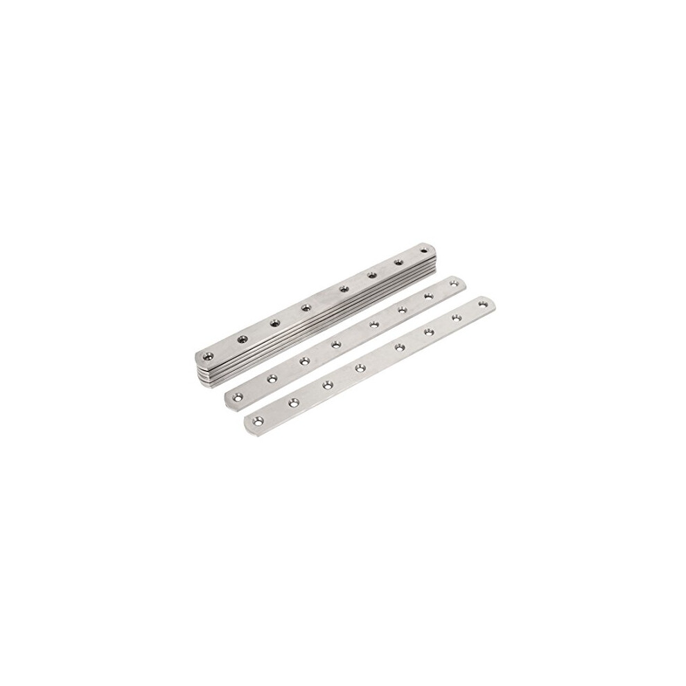8Pcs Flat Repair Plate Metal Straight Corner 300 X 25 X 4Mm Brackets Flat Fixing Mending Brace Plates 602451787587