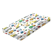 Fitted Crib Sheet for Girl Boys | Bedding For Cot bed | Easy Care Soft Cotton and Dureable, Unique Car Print Crib Sheet-70 x 140 cm
