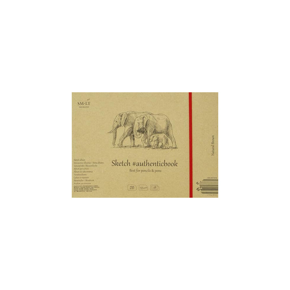 Carnet SM-LT 24,5X17,6Cm Disegno Marrone 28 Fogli 135 G/MÂ²