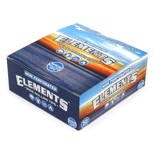 Wide Rolling Tips - Unperforated King Size Tips - 50 Tips Per Booklet - 1 Box (50 Booklets) 2