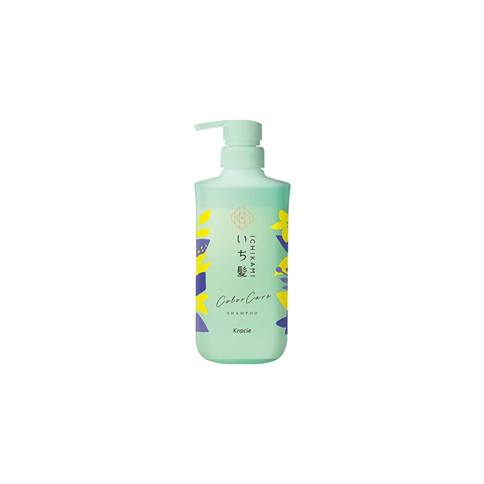 Ichikami Color Care & Base Treatment In Shampoo Pump, 16.2 Fl Oz (480 Ml), Fade Resistant, Damage Care, Non-Silicone, Sulfate Free, Amino Acid Shampoo