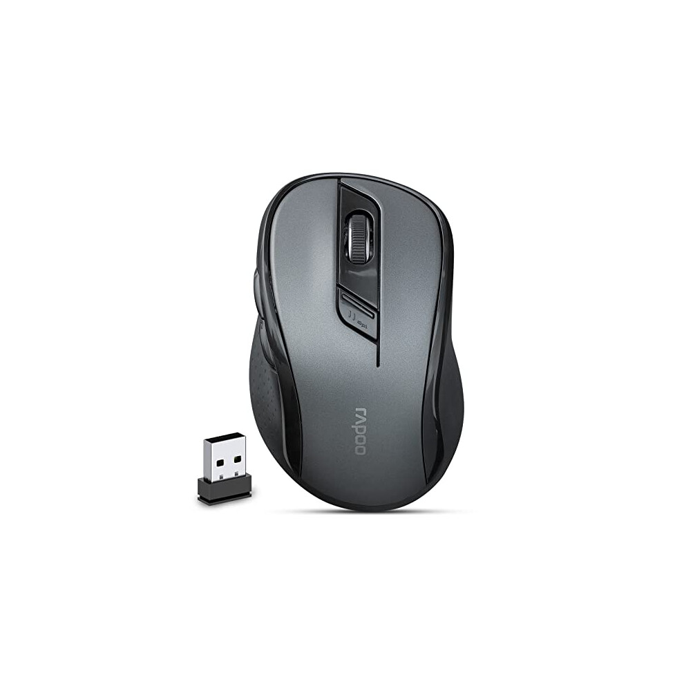 Rapoo M500 (Kabellos), Maus, Schwarz - Bild 5