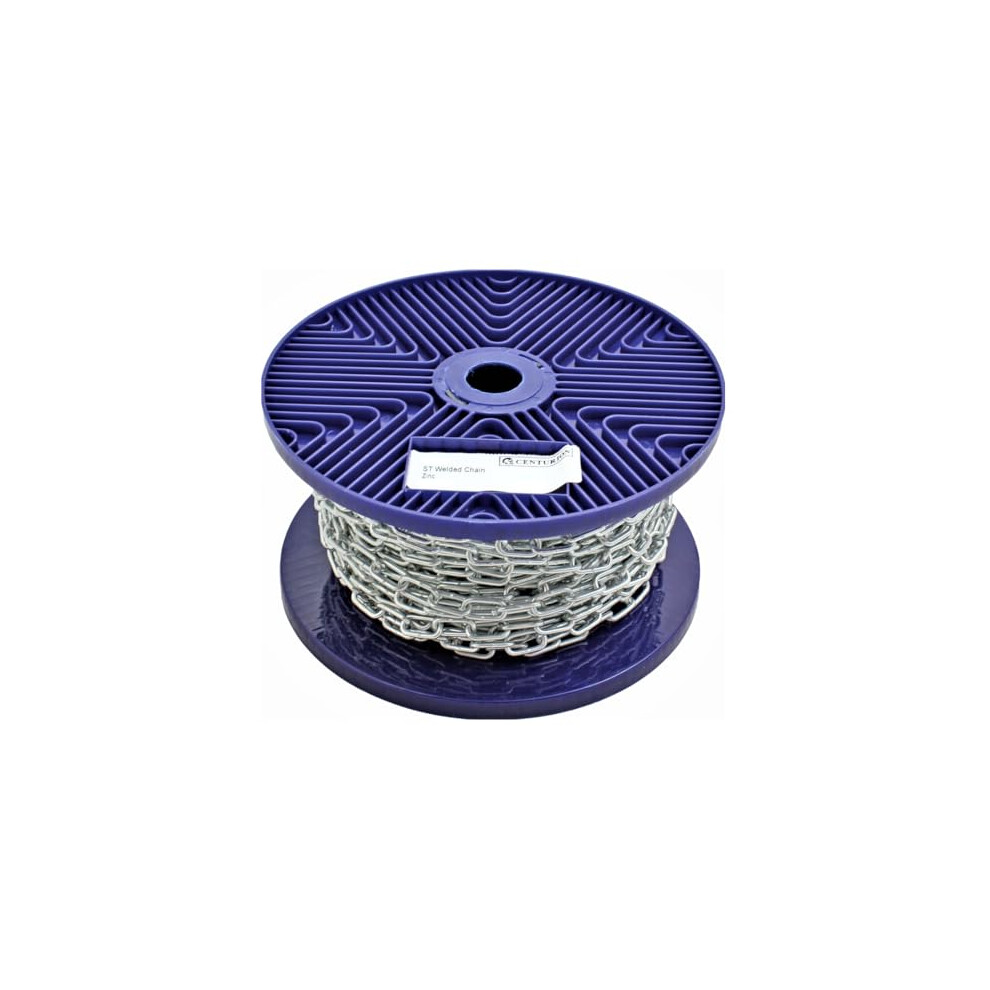 Mc38l Straight Link Steel Chain, Welded For Extra Strength, Zinc Plated, 4Mm X 19Mm X 30M Reel, Various, One Size 5015397149176