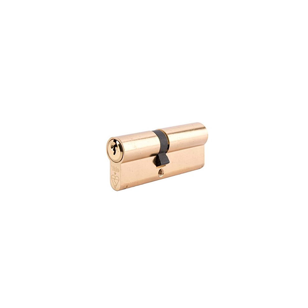 KM4040-PB- KM Superior 1 star Euro Cylinder lock - 40/40 (90mm) / 40:10:40 - Brass Finish- High Security