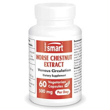 - Horse Chestnut Extract 250 mg - Extract Standardized to 20% Aescin - Support Healthy Venous Circulation - Legs Pain Relief | Non-GMO & Gluten Free &