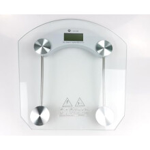 Scales for Body Weight, Bathroom Scale with Clear LCD Display| High-Precision Measurement Technology (0.1kg/Max 180kg), 6mm Ultra Slim Design Tempered