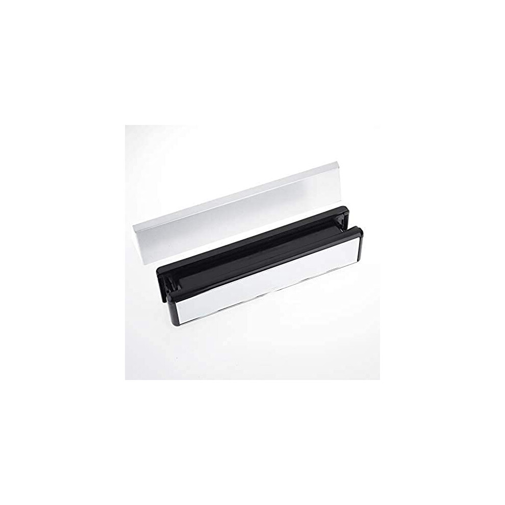 P-YHSLP-WH Security Letterplate/Letterbox, 300 mm, Fits 40-80 mm Doors, White Finish, Pack of 1