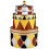 Alessi Stackable Design Storage Box Set, Metal, Multi-Colour, 13 x 19.5 x 19.5 cm 1