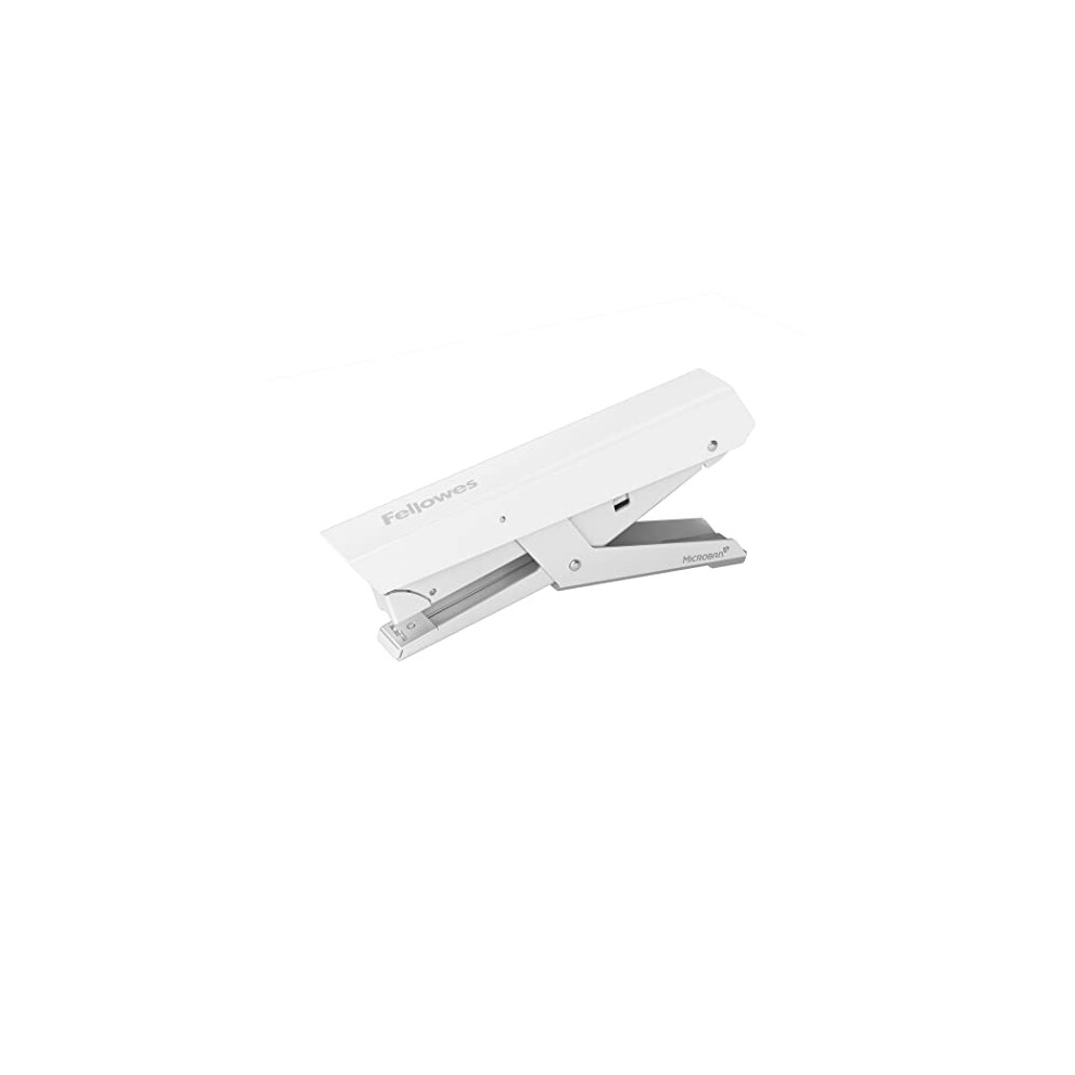 Jam Free Stapler Plier, 40 Sheet Capacity - LX890 Full Strip Antibacterial Manual Stapler - Uses 24/6mm, 26/6mm & 24/8mm Staples - White