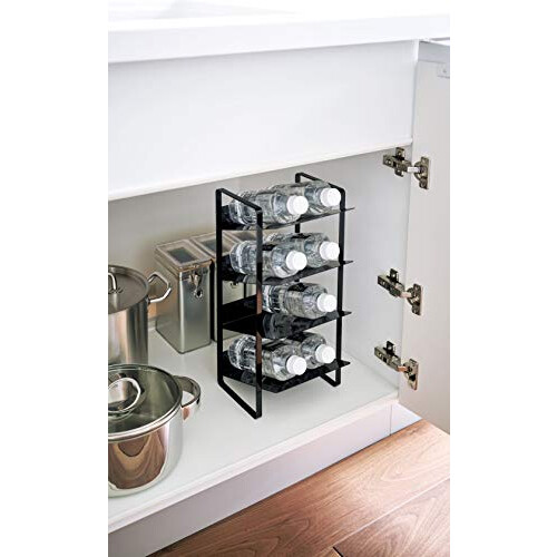Range bouteille - Yamazaki - 4305 - Noir - 4 étagères - Design pratique 2
