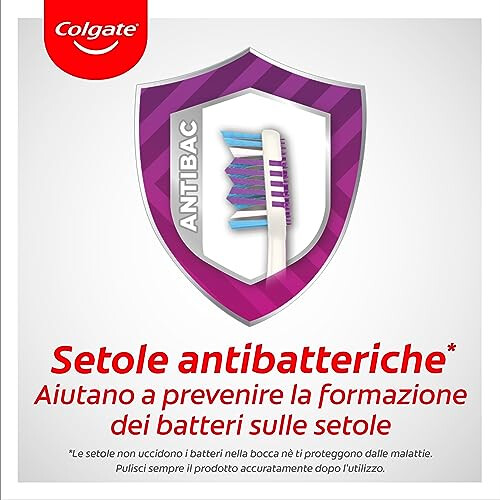 Colgate Medium Zig Zag Toothbrush, Bristles with Different Angulations, 12 Pieces 2