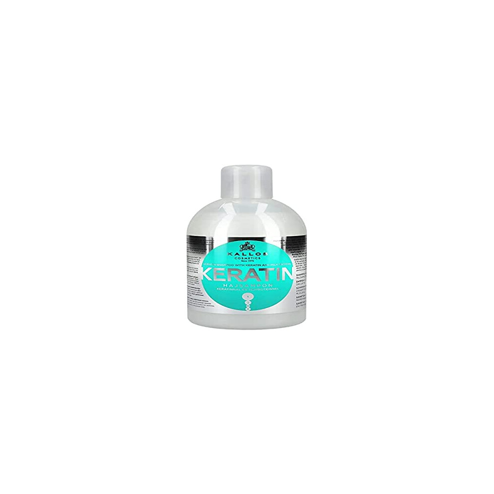 Kallos White Cosmetics Keratin Shampoo With Keratin And Milk Protein 1000 Ml,