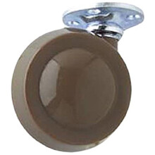 Merriway BH01547 (2 Pcs) Shepherd Type Metal Wheel Castors Casters, Plate Fix, 40mm (1.1/2 inch) Diameter - Pack of 2 Pieces