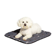 Fatface Marching Dogs Grey Sherpa Lining Machine Washable Sustainable Dog/Puppy Blanket Medium