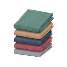 Tea Towel Pack of 5 Waffle Kitchen Tea Towels Cotton Absorbent Long Lasting Catering Bar Dish Towel, Assorted