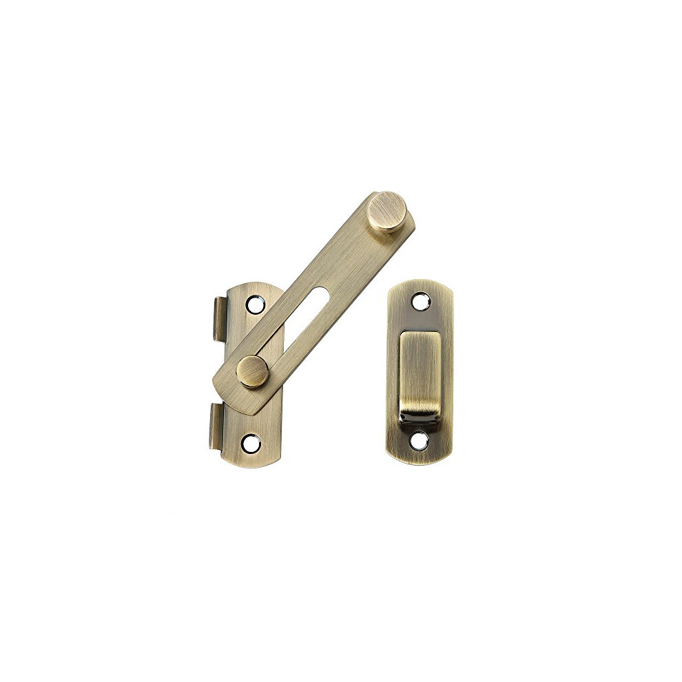 Thicker Gate Lock Door Latch Small Gate Bolt Sliding Door Lock For Wooden Gates Internal Door Garden Stainless Steel Antique Bronze, Ems9500-Q 766330595462
