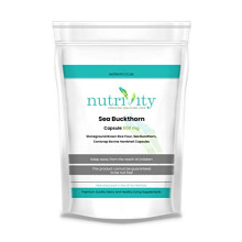 Sea Buckthorn Natural Skin Beauty Women's Health with Natural Omega 7 by Nutrivity 30