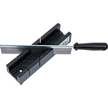 BGS Diy 50850 | Plastic Miter Box | 245 x 65 x 48 mm | with slitting Saw