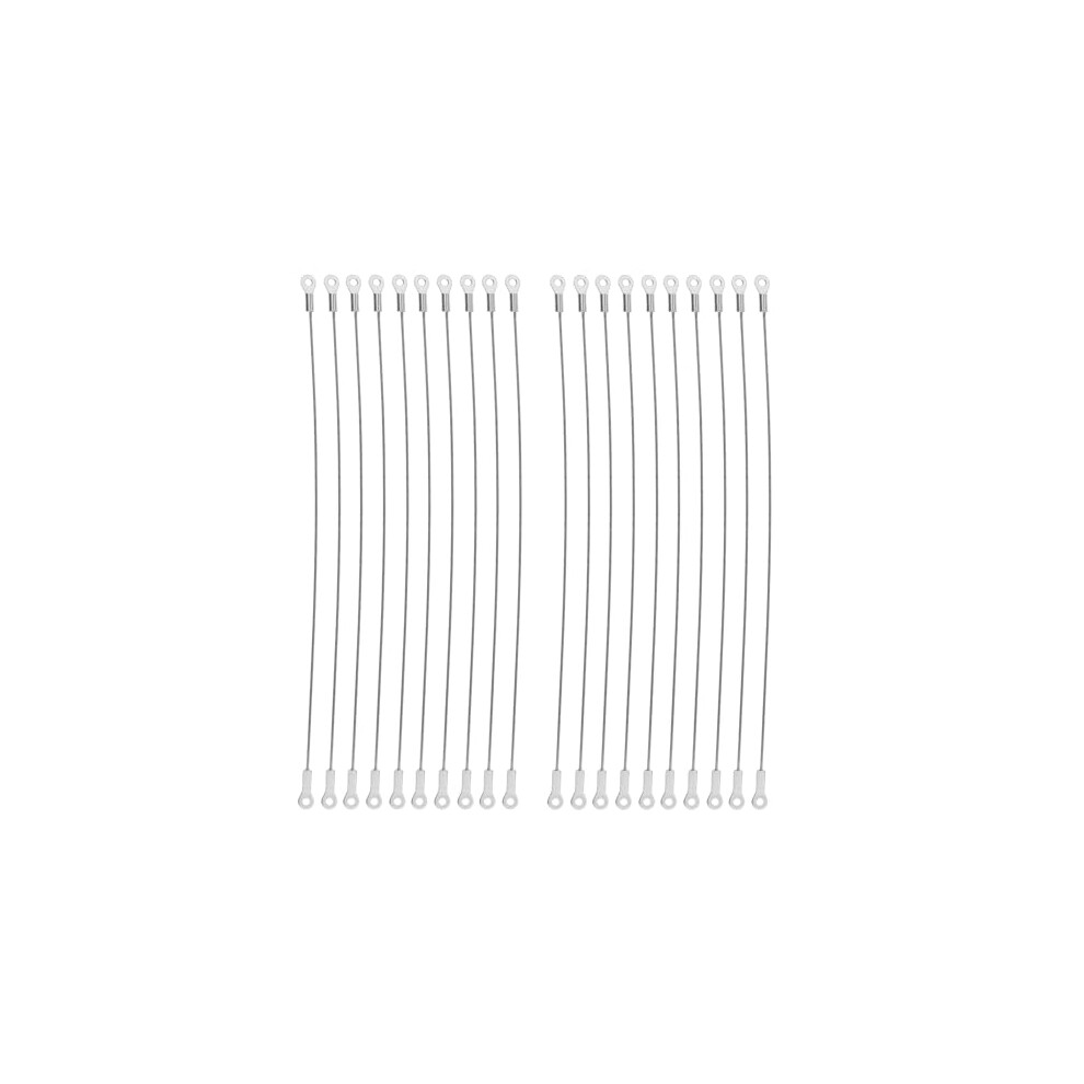 20Pcs Door Limiter Rope 304 Stainless Steel Door Restraint Line For Cabinet Door Closet Door Wardrobe Door, Silver 4895253918075
