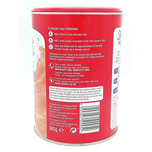 SlimFast 365G Summer Strawberry Meal Replacement Milkshake Powder 2