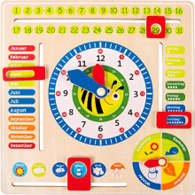 Tabella educativa Data, ora e stagioni - SMALL FOOT - Bambino - Interno - Unisex - 3 anni