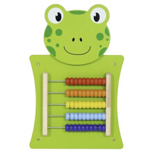 LEARNING ADVANTAGE Frog Activity Wall Panel - Toddler Activity Center - Wall-Mounted Toy for Kids Aged 18M+ - Decor for Bedrooms and Play Areas