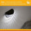 Mimmo 94666 LED Solar Path Light IP44 Round Including 1 x 1.2 W Daylight White Black Outdoor Panel Plastic Light Panel 6500 K 4